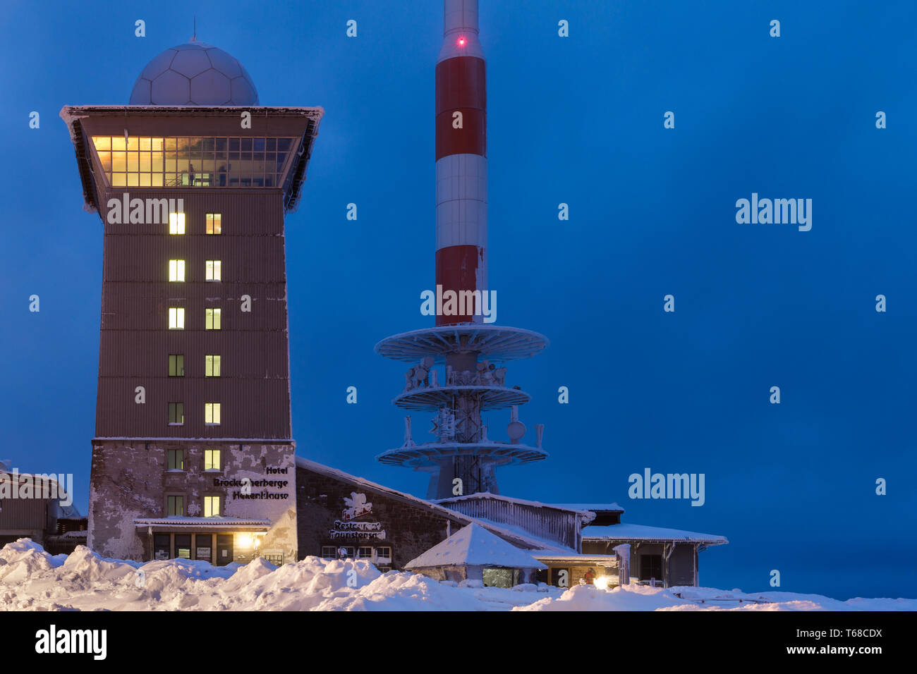 Winter in the National Park Harz, Germany Stock Photo