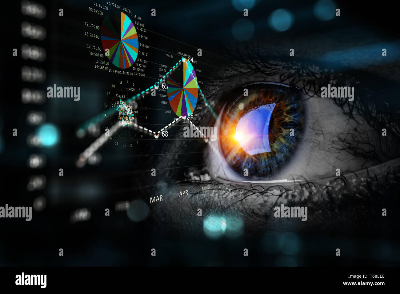 Abstract high tech eye concept Stock Photo