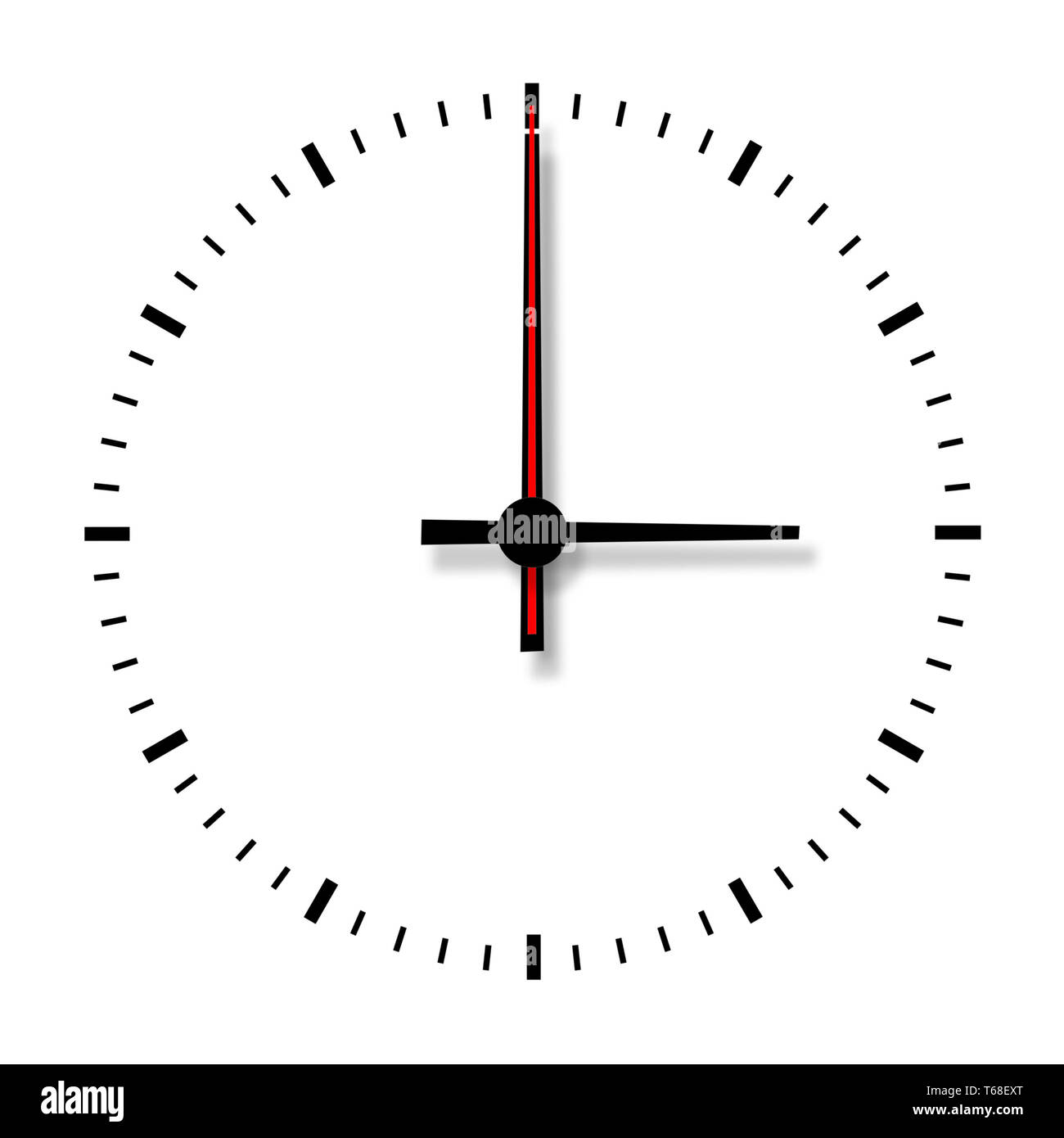 Clock without numbers isolated on white background Stock Photo Alamy