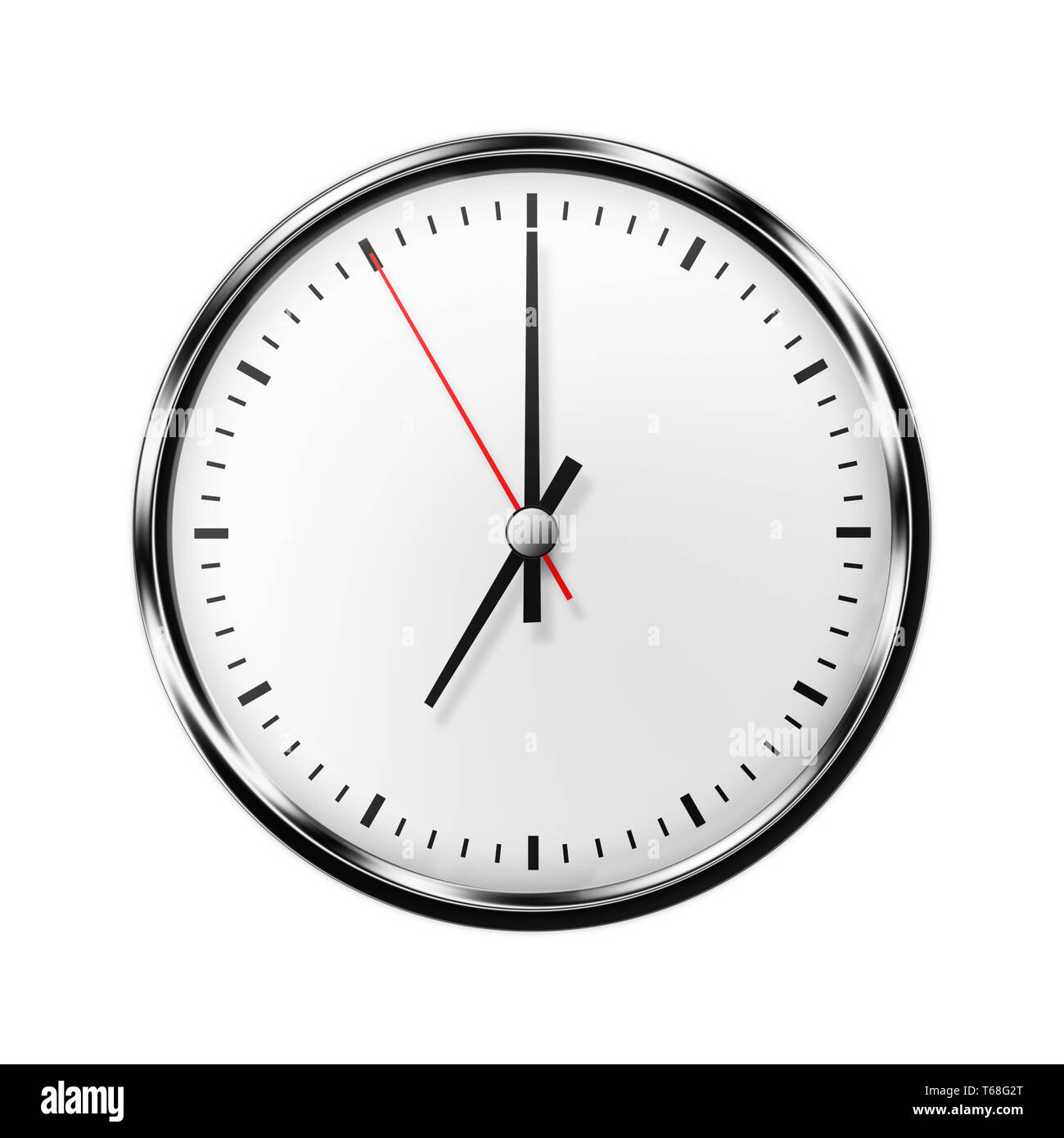 Wall clock without numbers Stock Photo Alamy