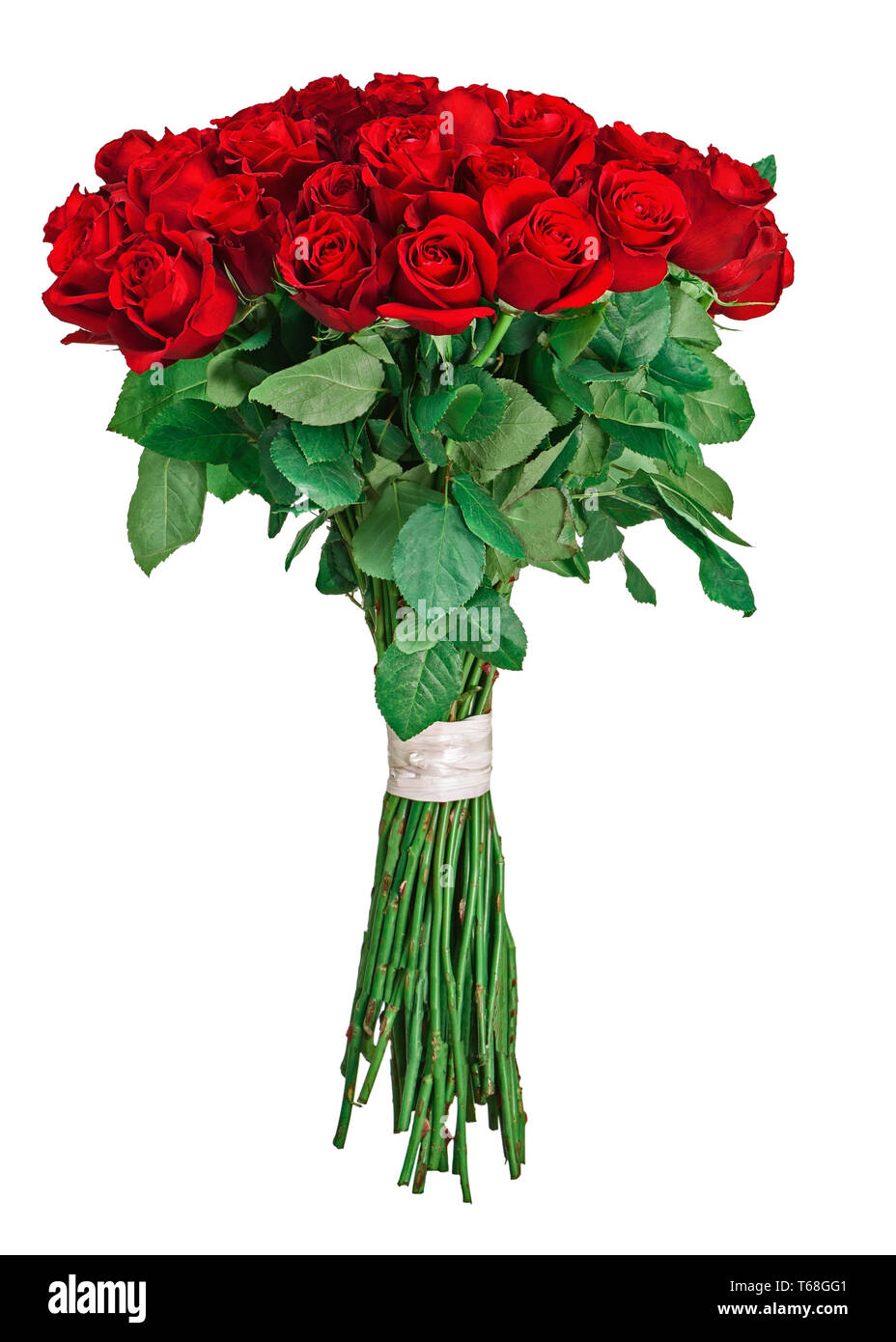 Colorful flower bouquet from red roses isolated on white background ...