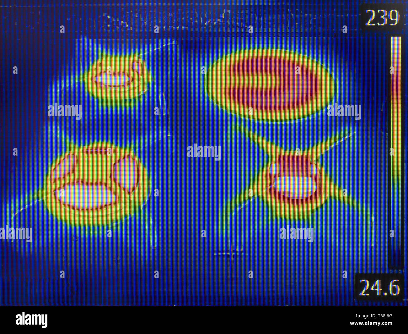 Gas owen Infrared Stock Photo Alamy