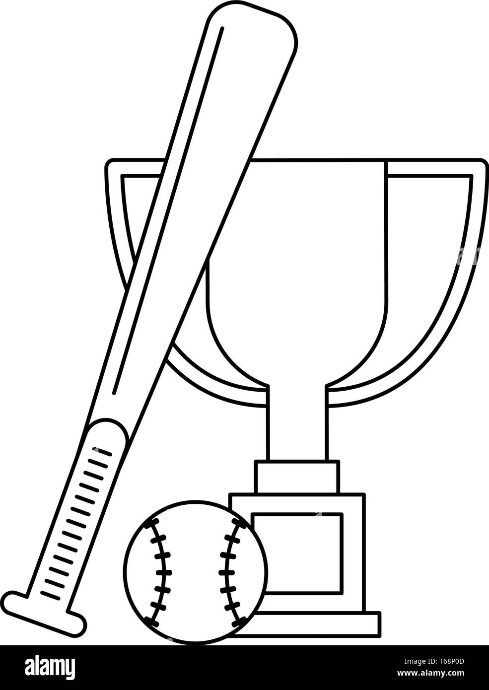 Sport championship cartoons in black and white Stock Vector Image & Art