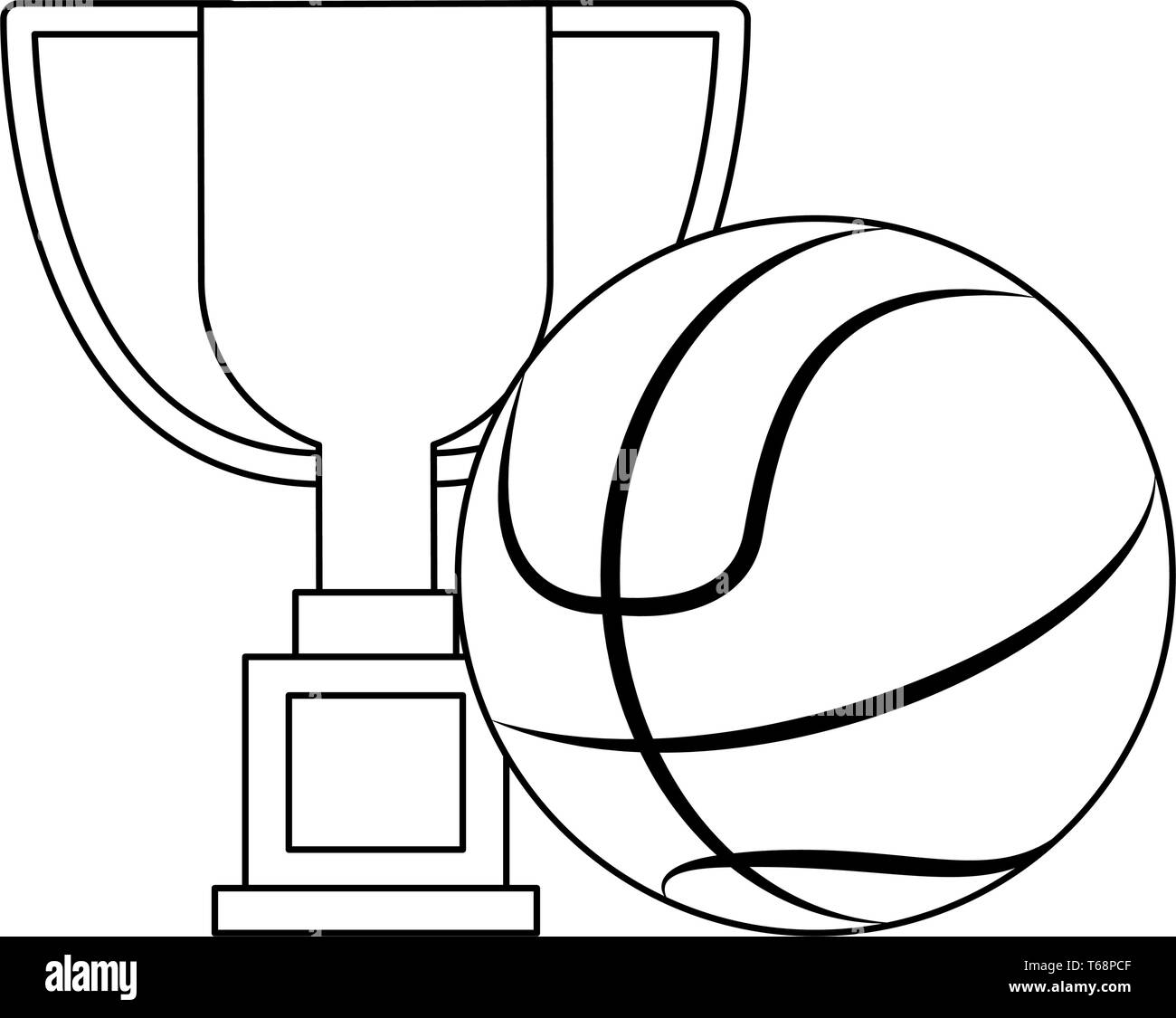 Sport championship cartoons in black and white Stock Vector Image & Art