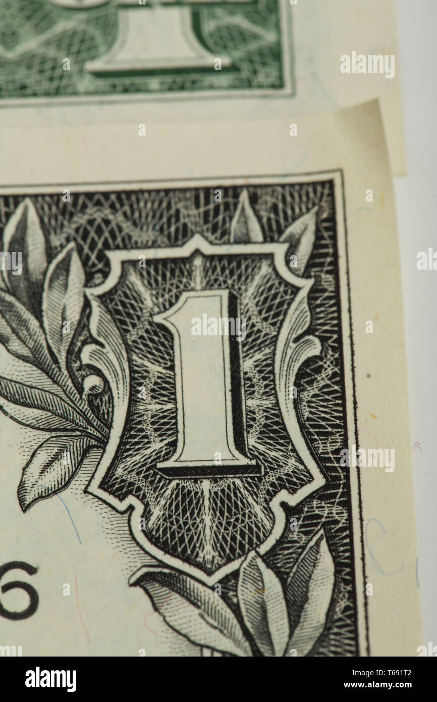 macro of US dollar money banknote Stock Photo - Alamy