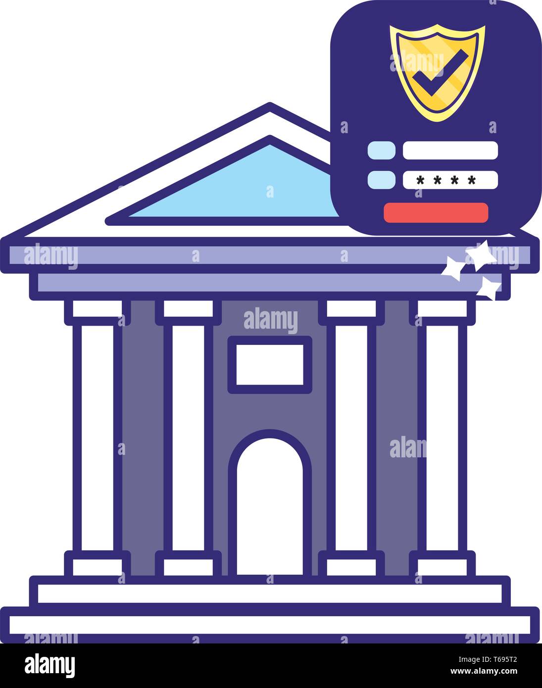 saving money finance business bank elements cartoon vector illustration ...
