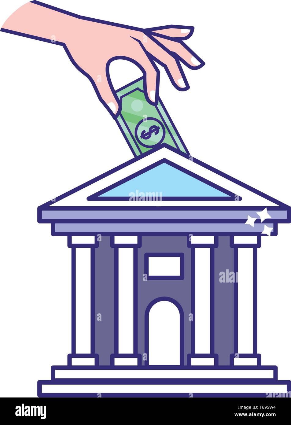 saving money finance business bank elements cartoon vector illustration  graphic design Stock Vector Image & Art - Alamy