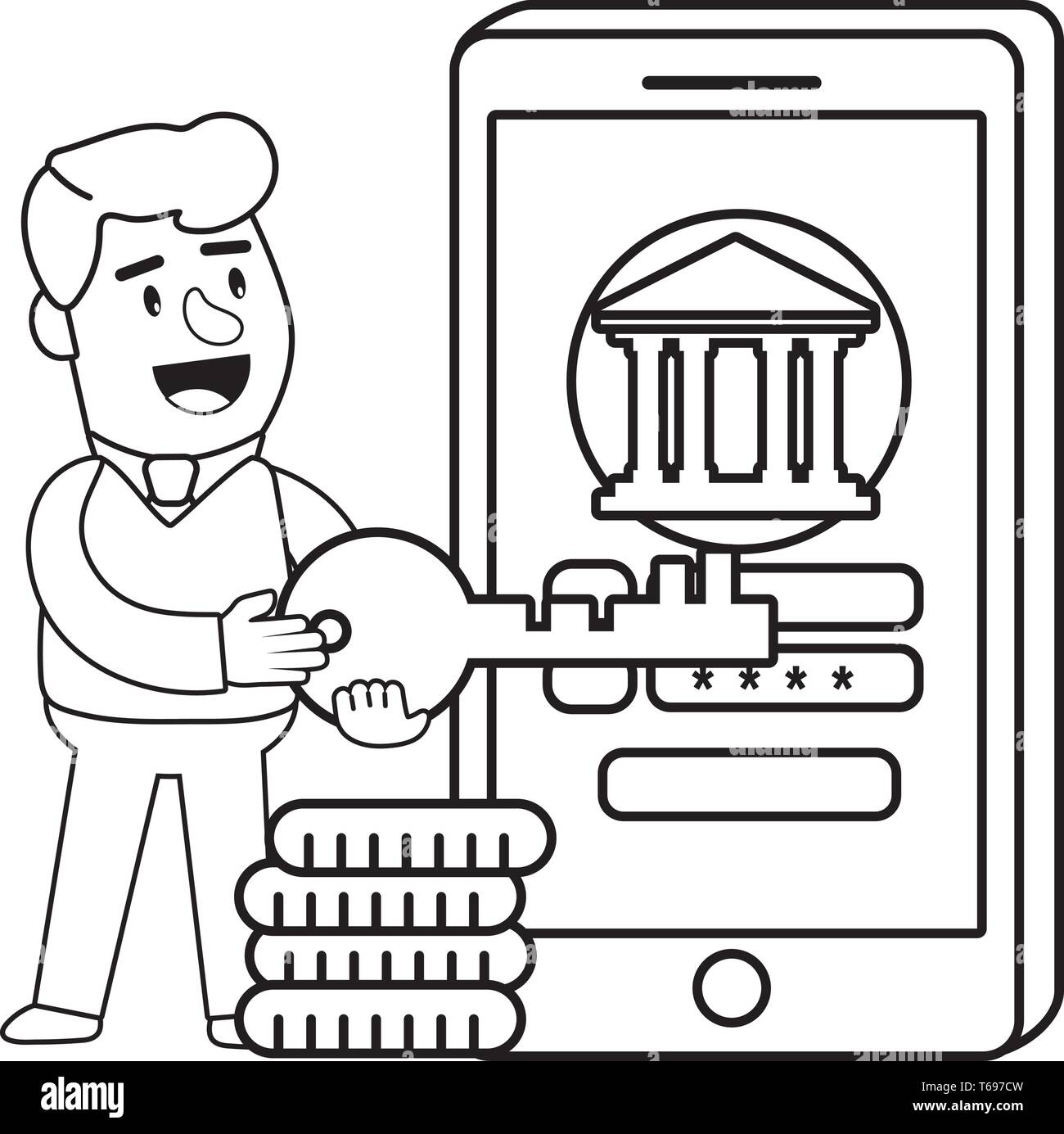 Digital banking services online tools smartphone password security