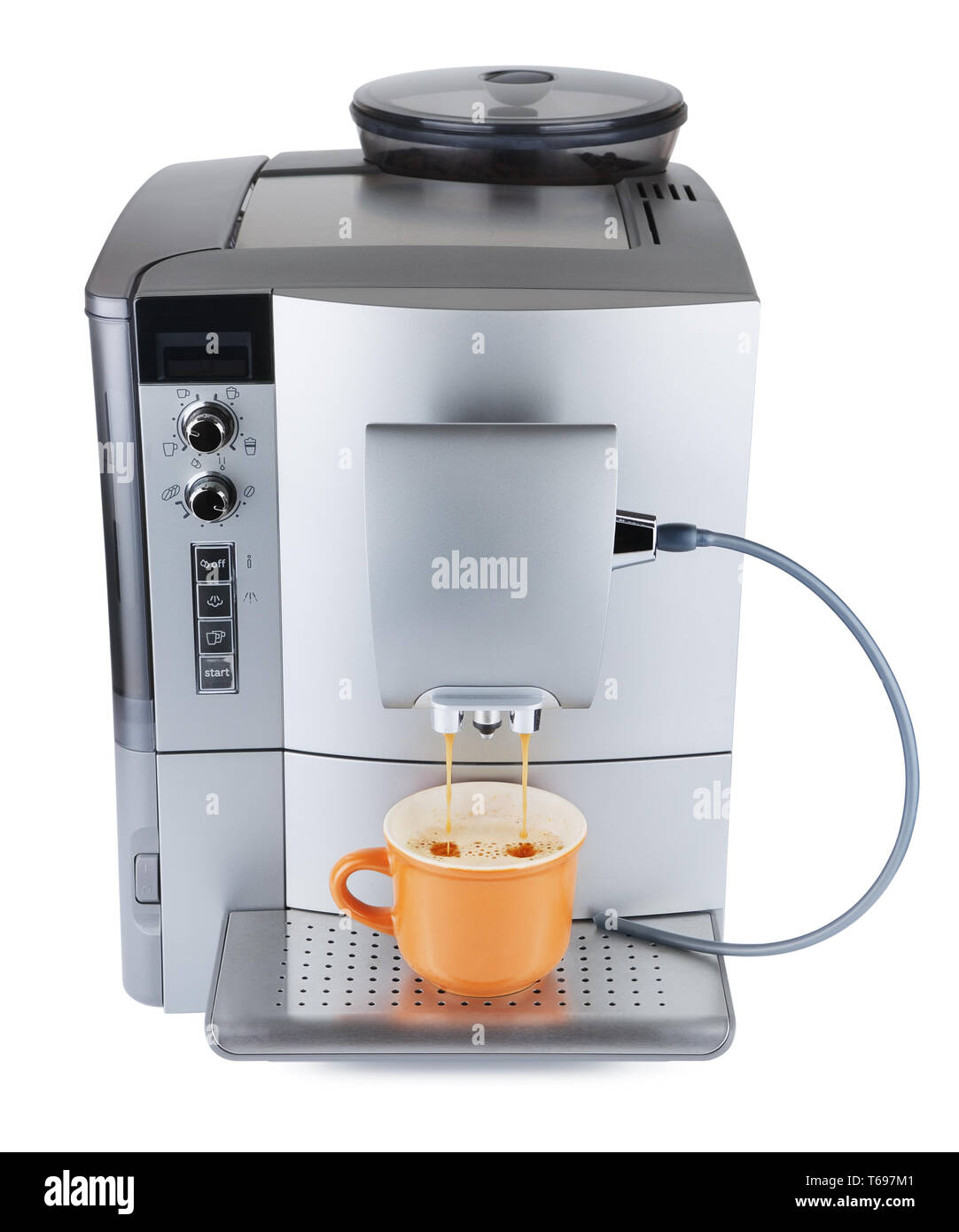 Coffee Machine Boiling Stock Photo