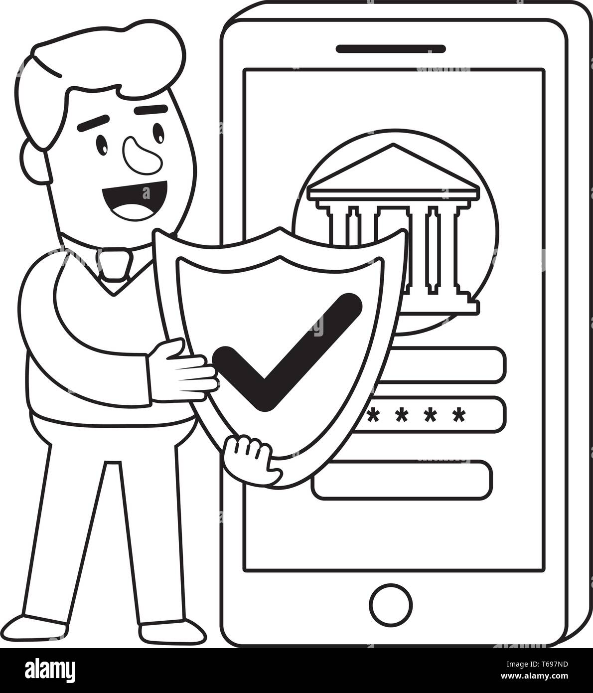 Digital banking services online tools smartphone password security