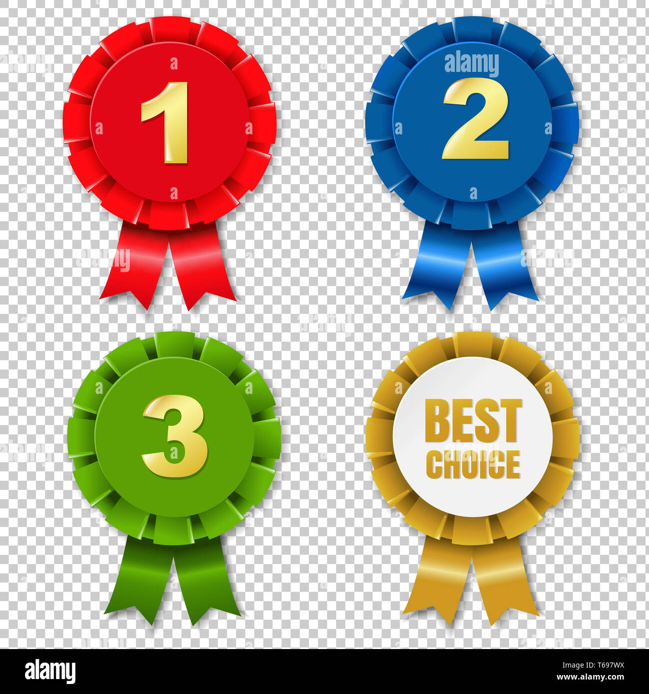 Color Rosette Set Stock Photo - Alamy