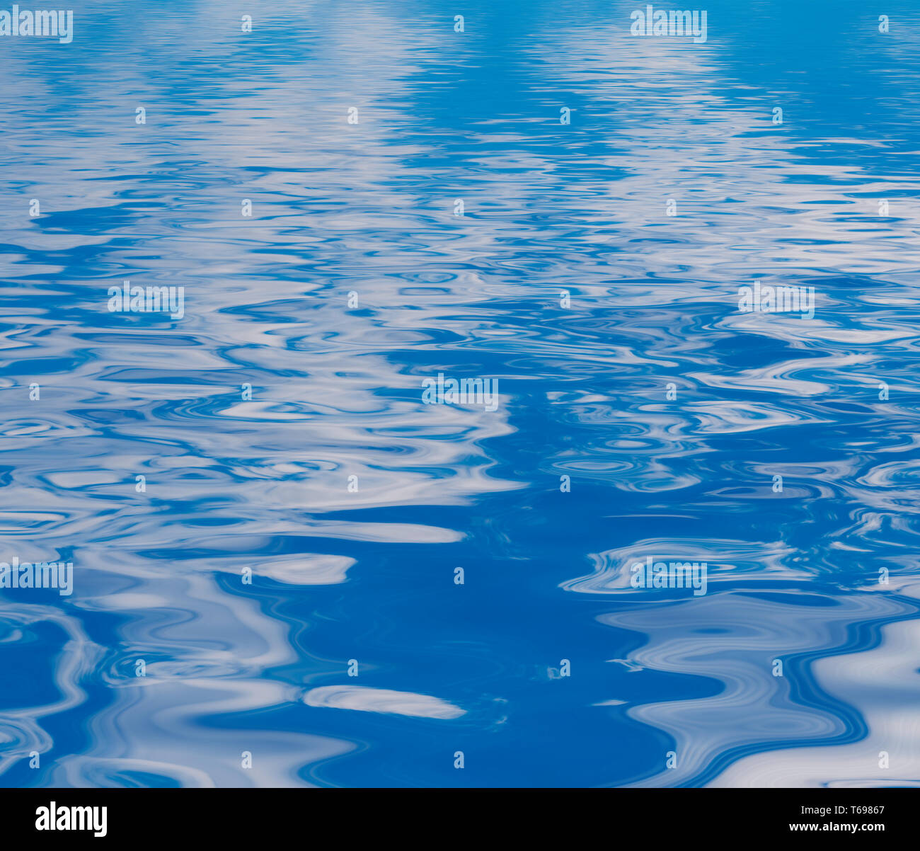 Surface Rippled of water with with reflection Stock Photo - Alamy