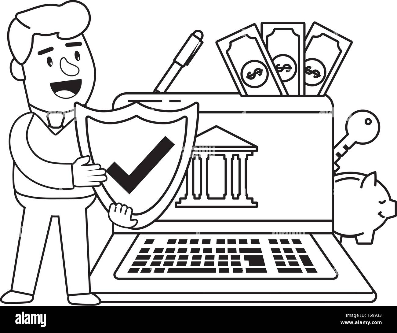 Digital banking services online tools currency deposit electronic