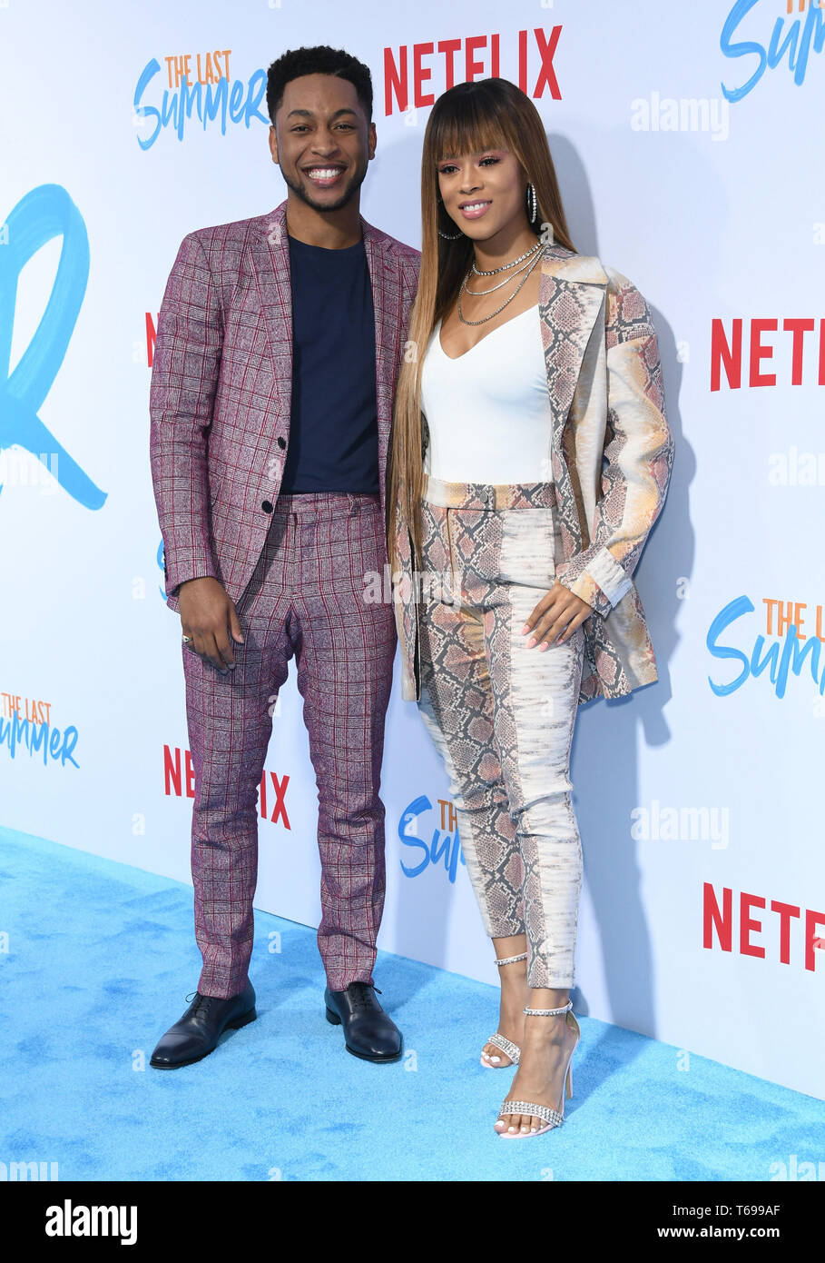 April 29, 2019 - Hollywood, California, U.S. - 29 April 2019 - Hollywood, California - Jacob Latimore, Serayah. Netflix's ''The Last Summer'' Los Angeles Special Screening held at TCL Chinese 6 Theatre. Photo Credit: Birdie Thompson/AdMedia (Credit Image: © Birdie Thompson/AdMedia via ZUMA Wire) Stock Photo