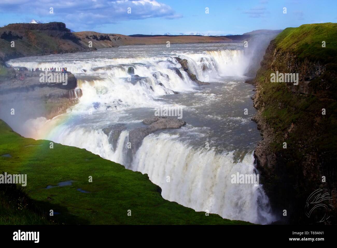 Gulfoss waterfall Stock Photo