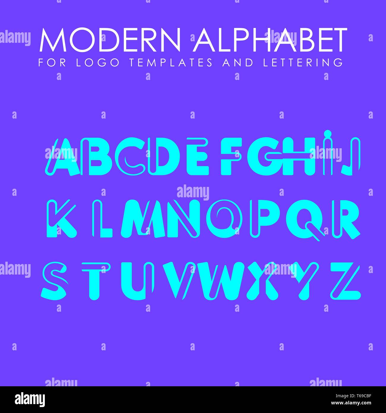 alphabet LOGO LETTER MODERN Stock Vector Image & Art - Alamy