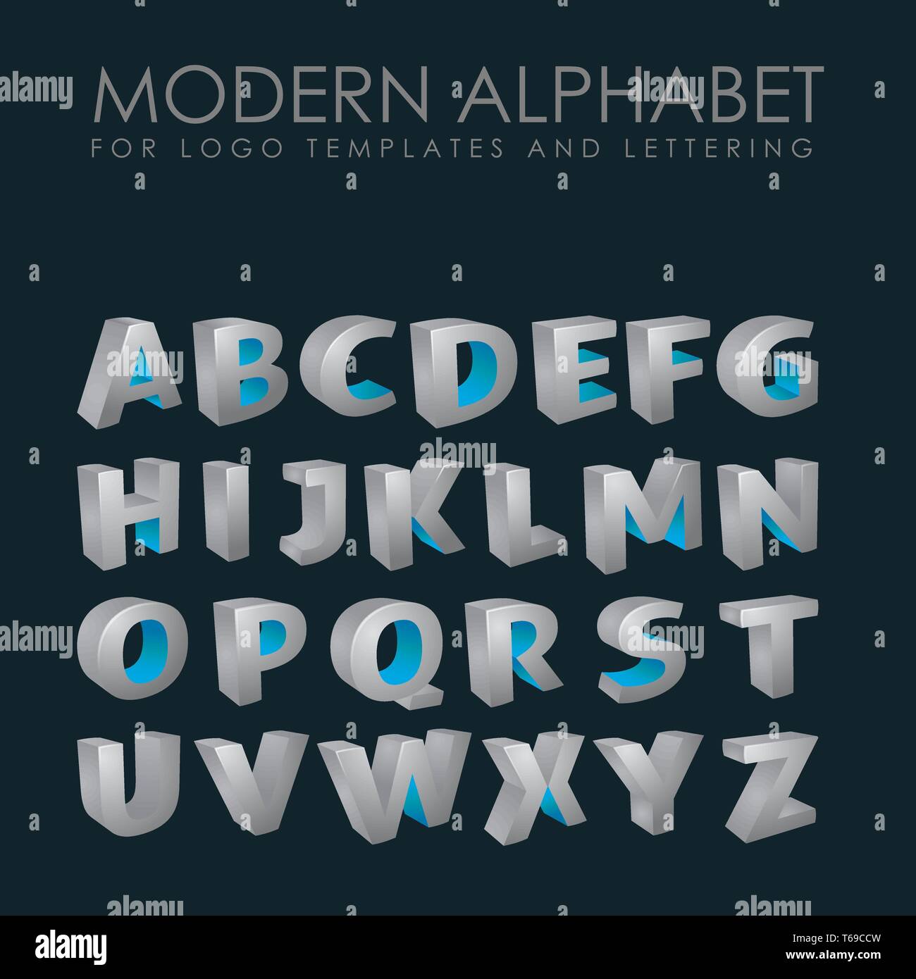 alphabet LOGO LETTER MODERN Stock Vector Image & Art - Alamy