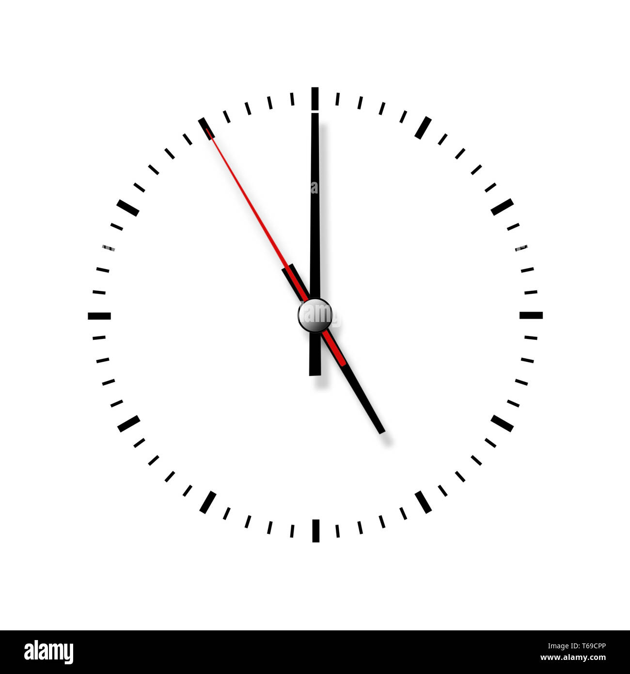 Clock without numbers isolated on white background Stock Photo Alamy