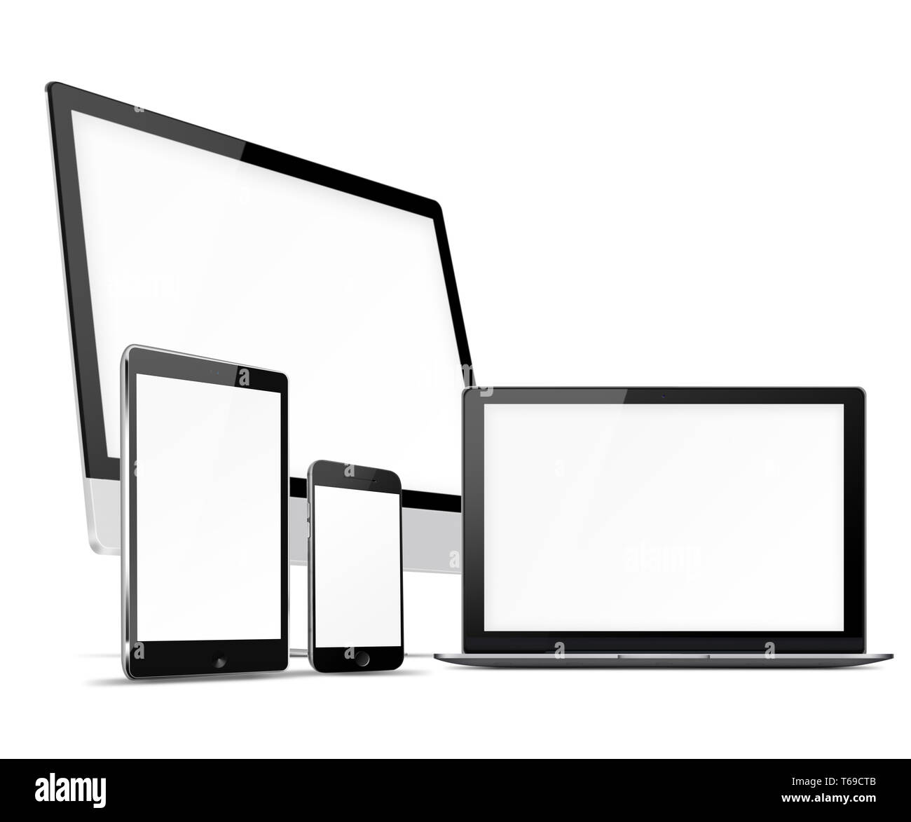Set of electronic devices Stock Photo Alamy