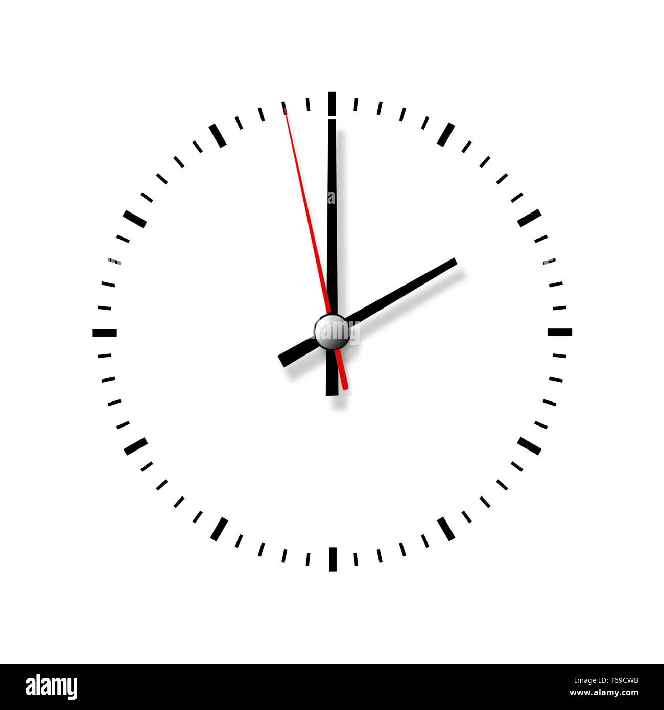 Clock without numbers isolated on white background Stock Photo Alamy