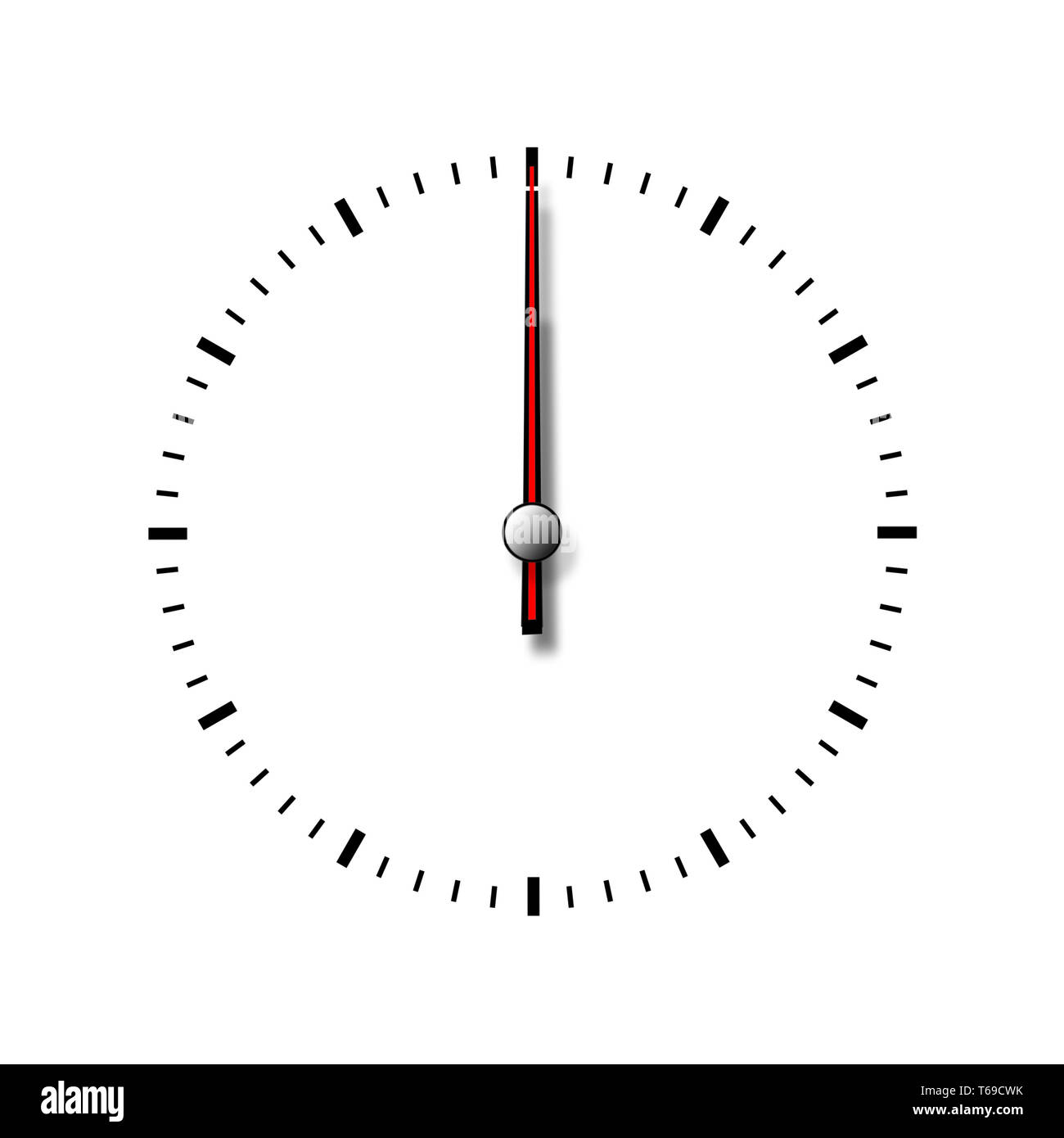 Clock without numbers isolated on white background Stock Photo Alamy