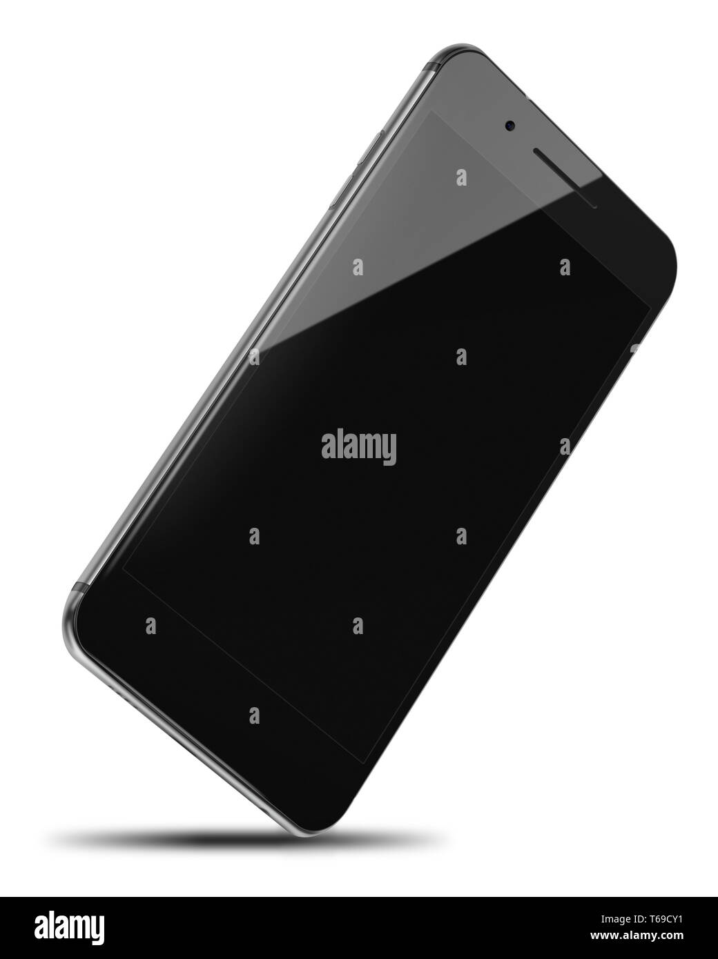 Mobile smart phone isolated on white Stock Photo - Alamy