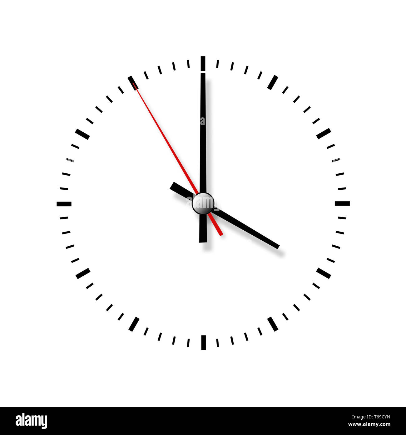 Clock without numbers isolated on white background Stock Photo Alamy