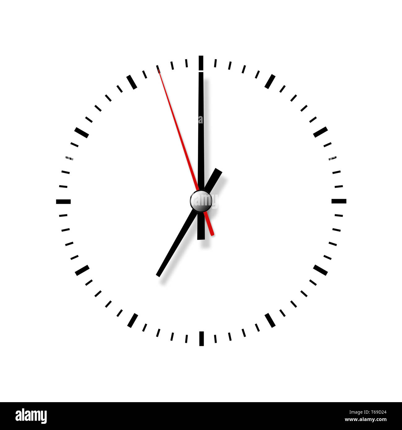 Clock without numbers isolated on white background Stock Photo Alamy