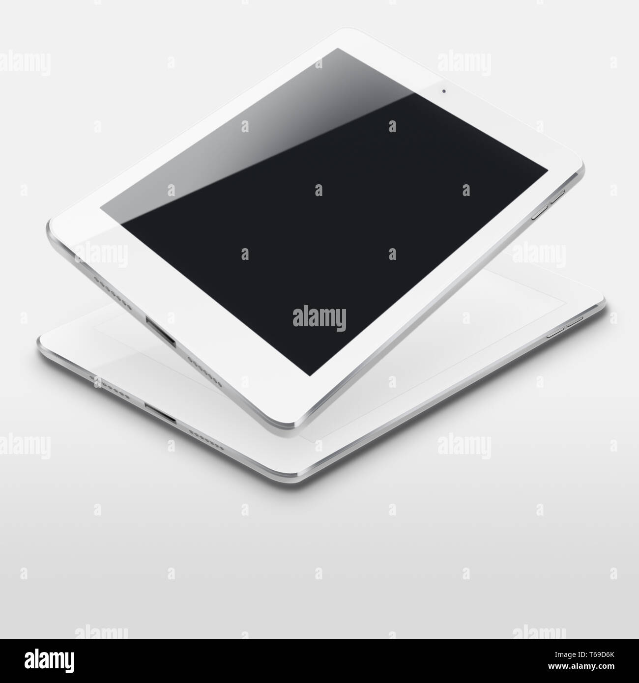Tablate Computer Tablet computers with blank and black screens Stock Photo - Alamy