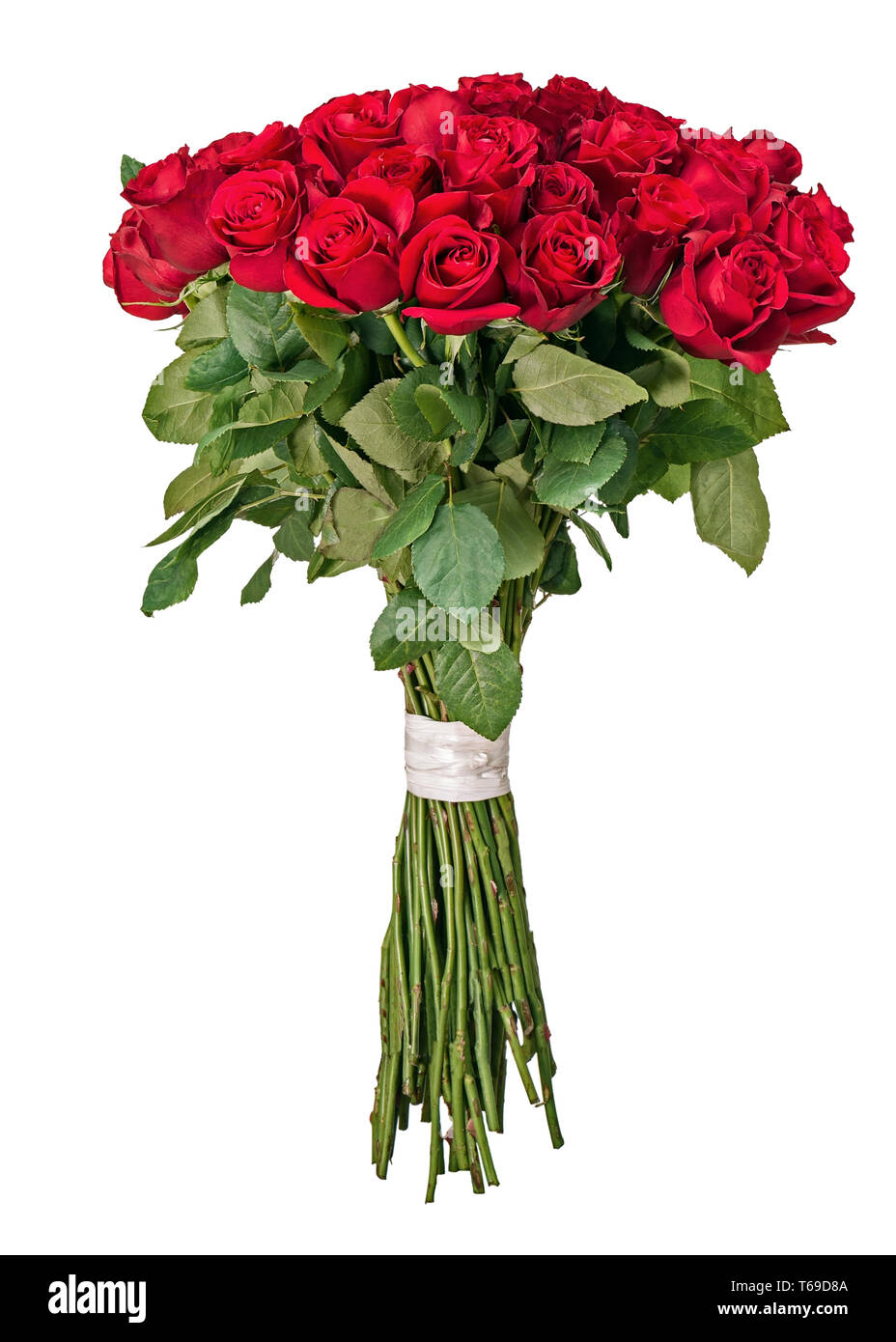Colorful flower bouquet from red roses isolated on white background ...