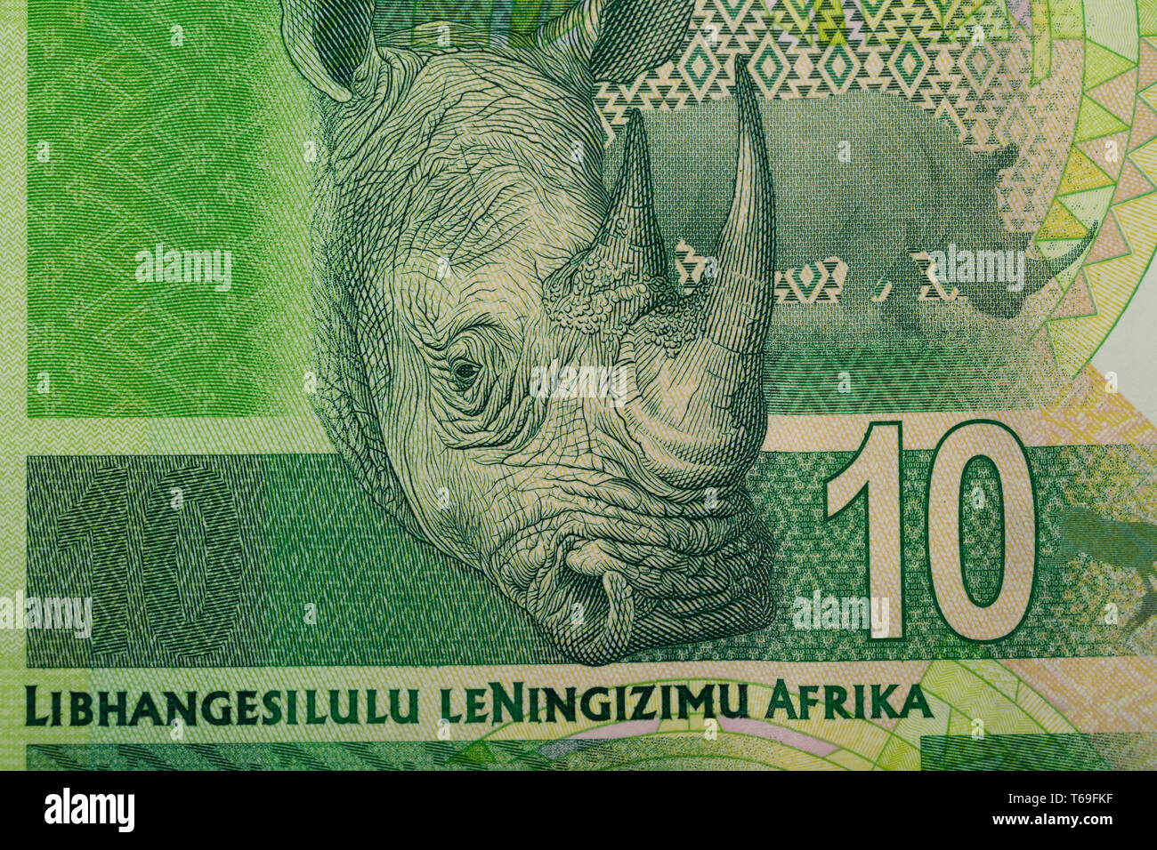 detail of sout african rand Stock Photo Alamy