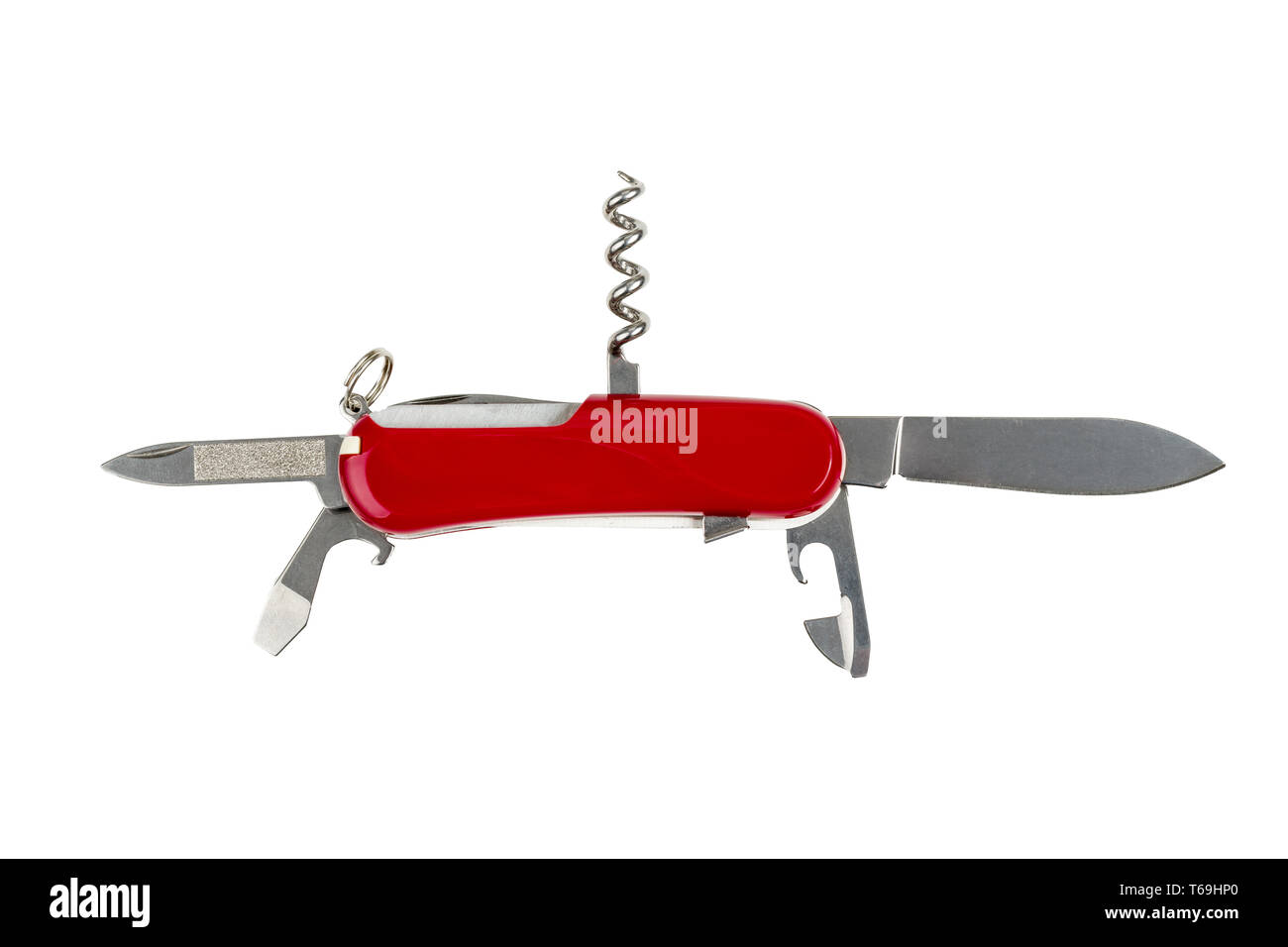Multipurpose knife isolated on white Stock Photo
