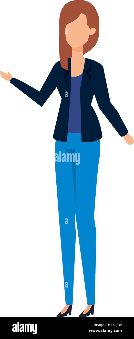elegant businesswoman avatar character Stock Vector Image & Art - Alamy