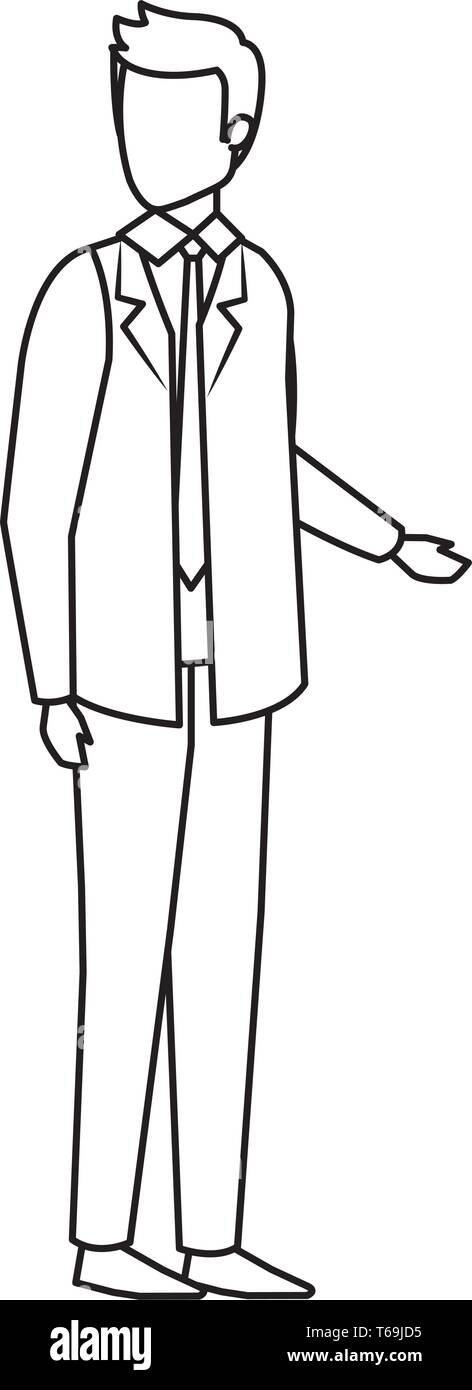 elegant businessman avatar character Stock Vector Image & Art - Alamy
