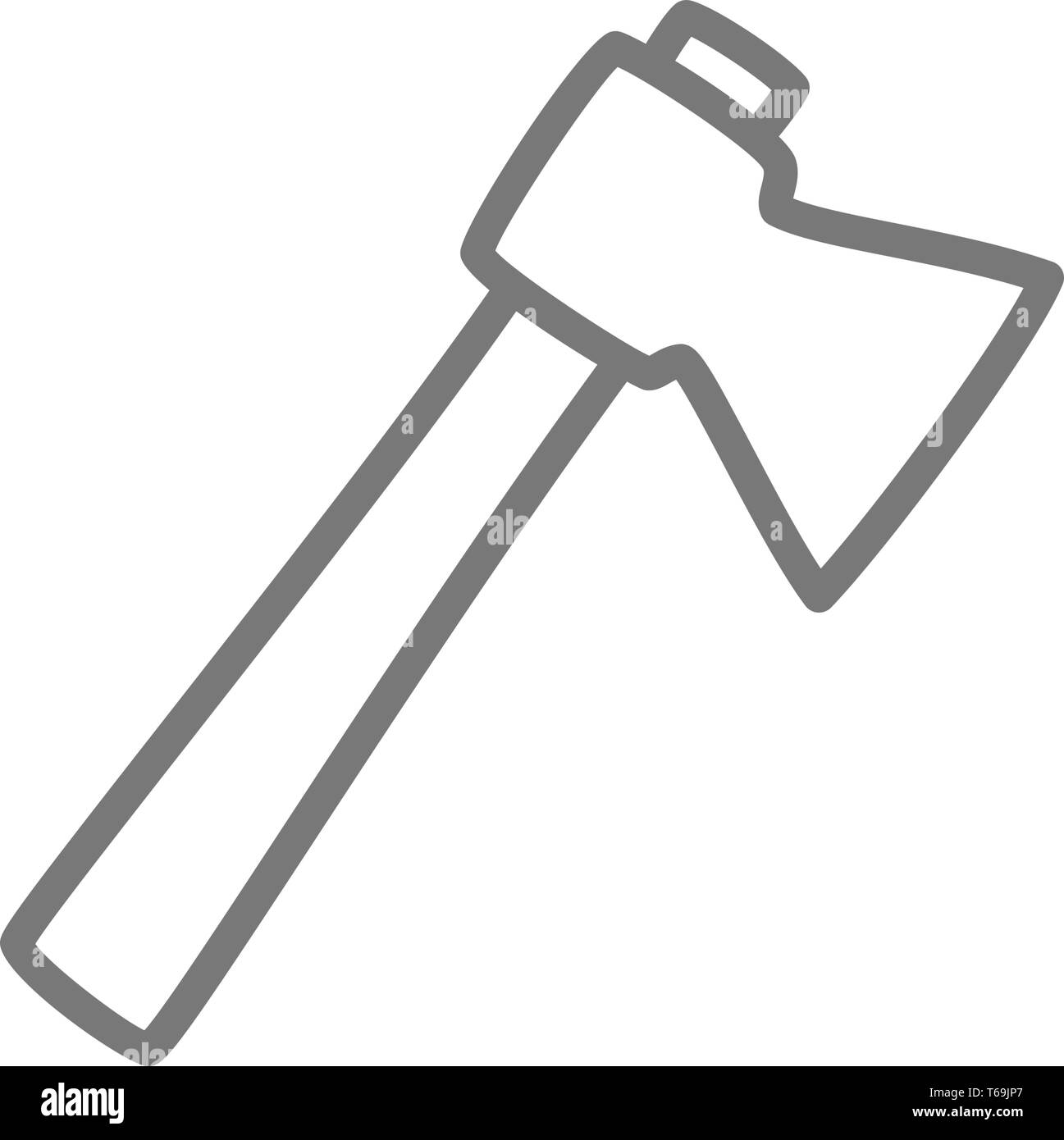 Axe line icon. Stock Vector
