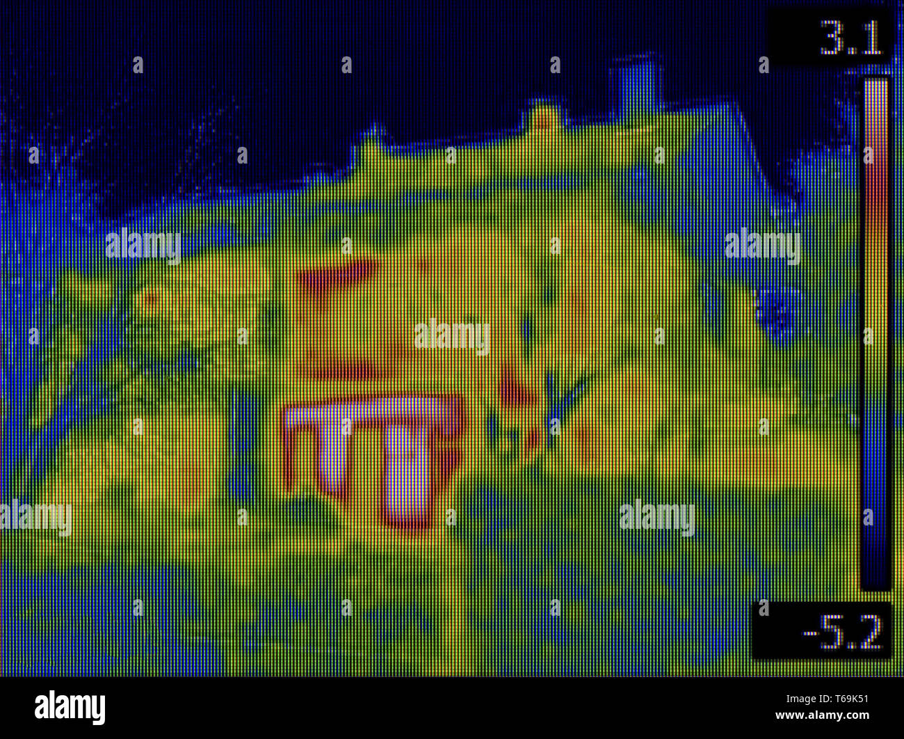 House Facade Infrared Image Stock Photo Alamy