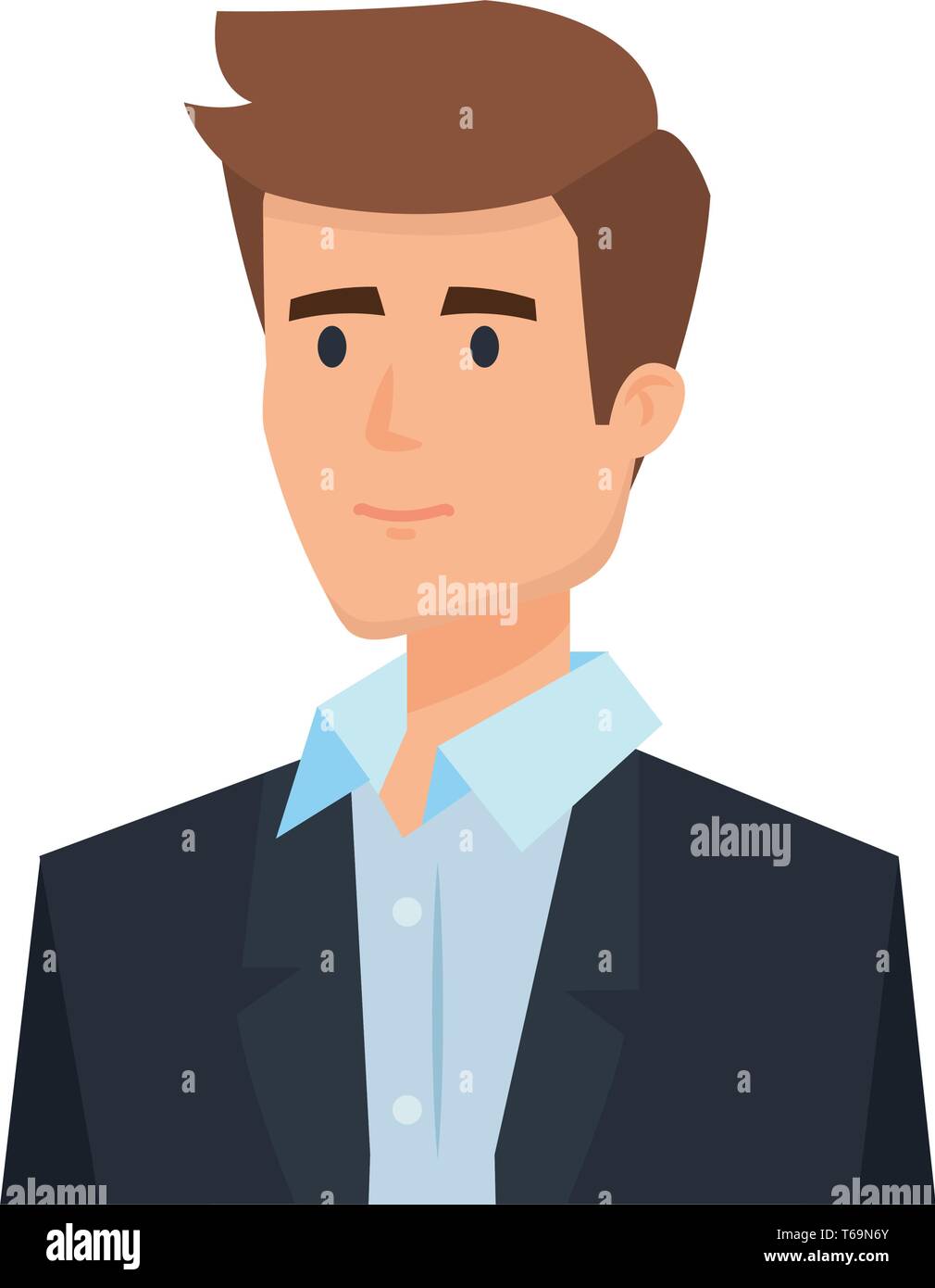 elegant businessman avatar character Stock Vector Image & Art - Alamy