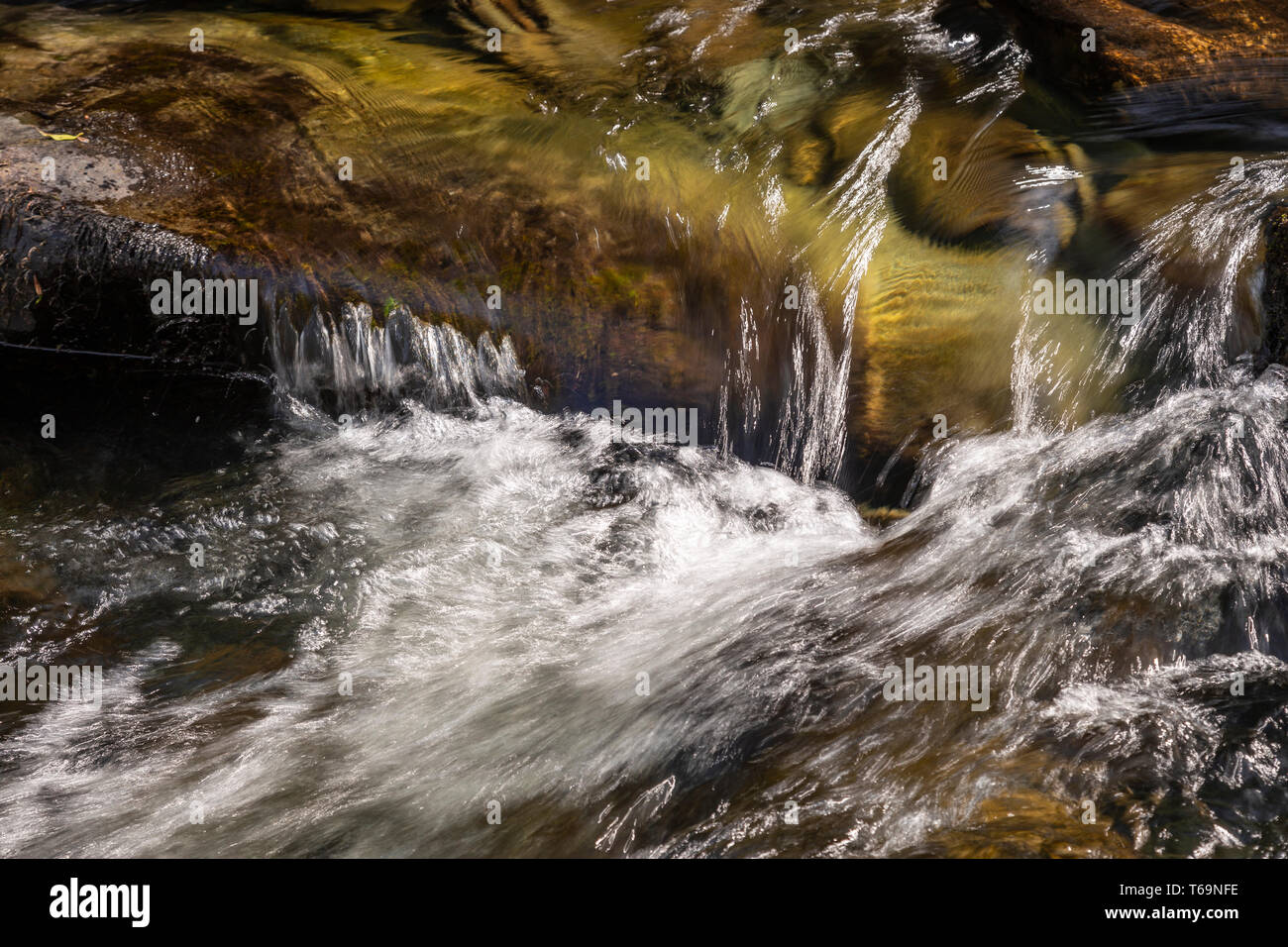 River Afon Lledr at Betws-y-Coed, Snowdonia, North Wales Stock Photo