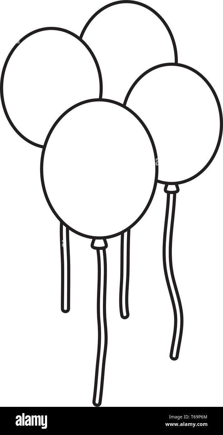 balloons helium floating icons Stock Vector Image & Art - Alamy