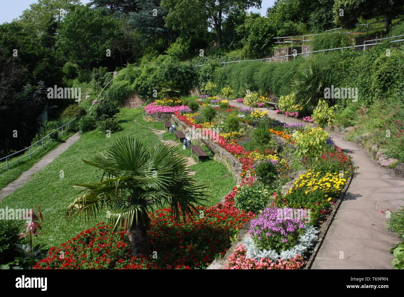 Heidelberg, garden at philosopher's walk Stock Photo