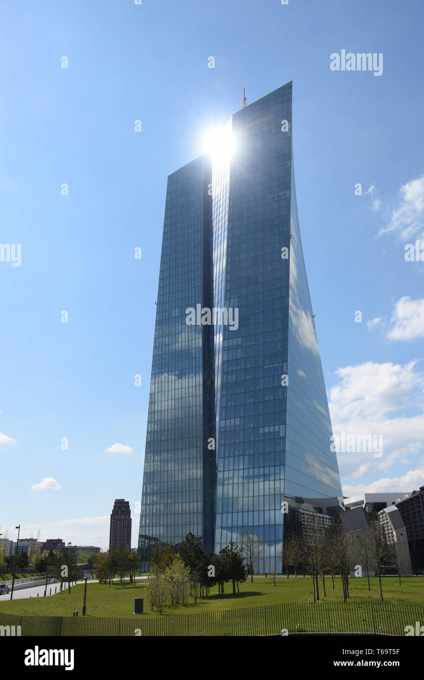 Headquarter of the European Central Bank (ECB), Frankfurt, Germany Stock Photo