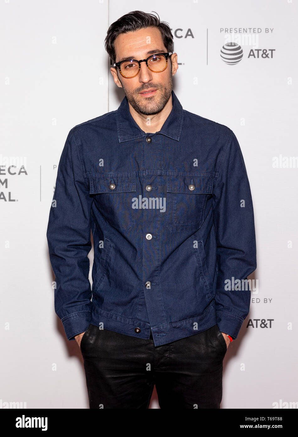 New York, NY - April 29, 2019: Michael Godere attends the “Safe Spaces” screening during the 2019 Tribeca Film Festival at Village East Cinema Stock Photo