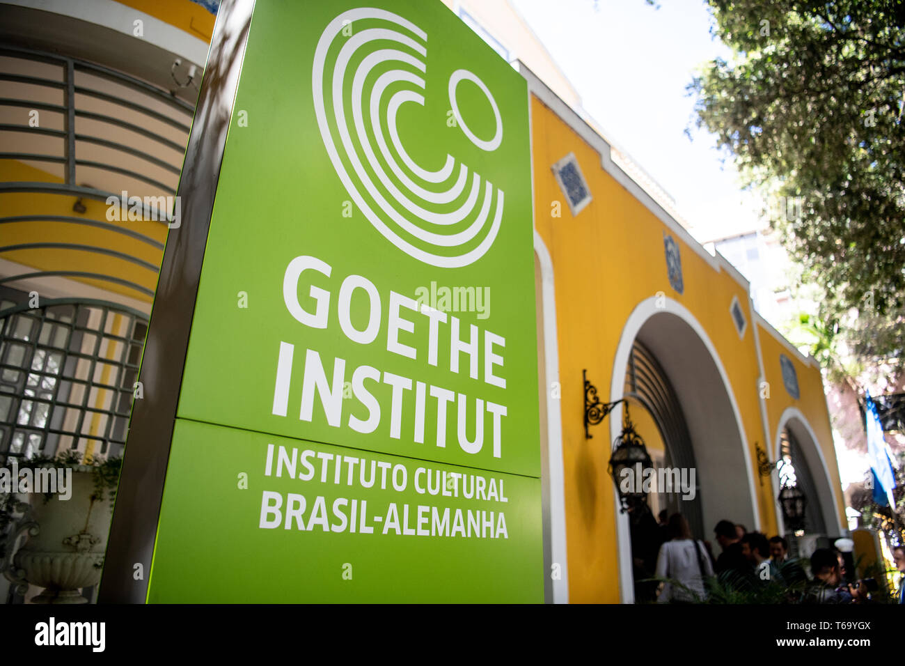 Salvador Da Bahia Brazil 29th Apr 2019 The Logo Of The Goethe Institut Salvador Bahia The