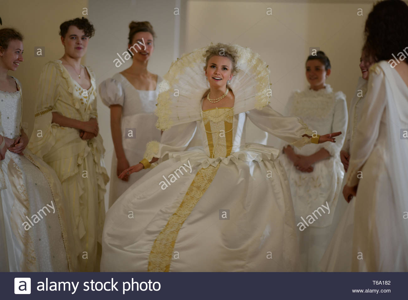 Edinburgh April 30 2019 Performance Costume Student Leah Bradbury Models Performance Costume Student Molly Lambourne Design At Edinburgh College Of Art Costume Show Preview 15 Bridal Outfits Designed By Third Year Performance Costume