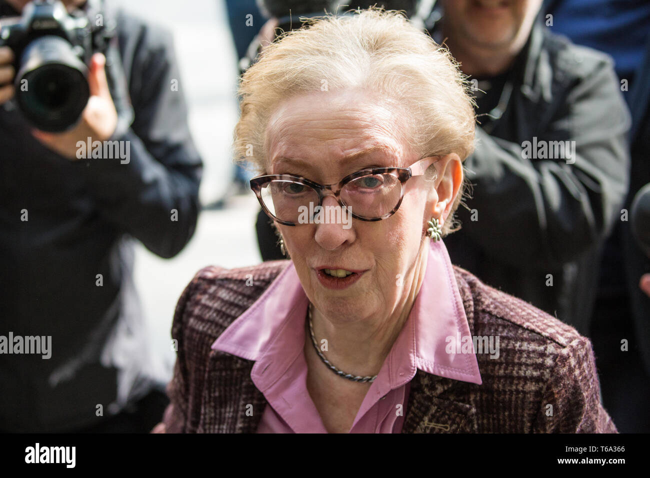 London, UK. 30th Apr, 2019. Dame Margaret Beckett MP arrives for a Labour Party NEC meeting to confirm plans for Labour's EU election manifesto, including its stance with regard to a second referendum. Credit: Mark Kerrison/Alamy Live News Stock Photo