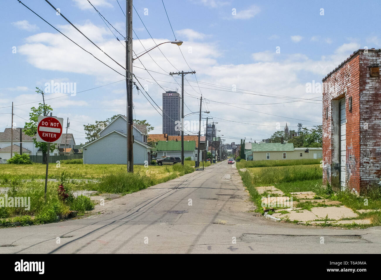 Industrial buildings in Buffalo Stock Photo Alamy