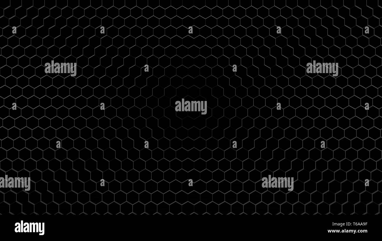 The 3D rendering of geometric hexagonal abstract background Stock Photo ...
