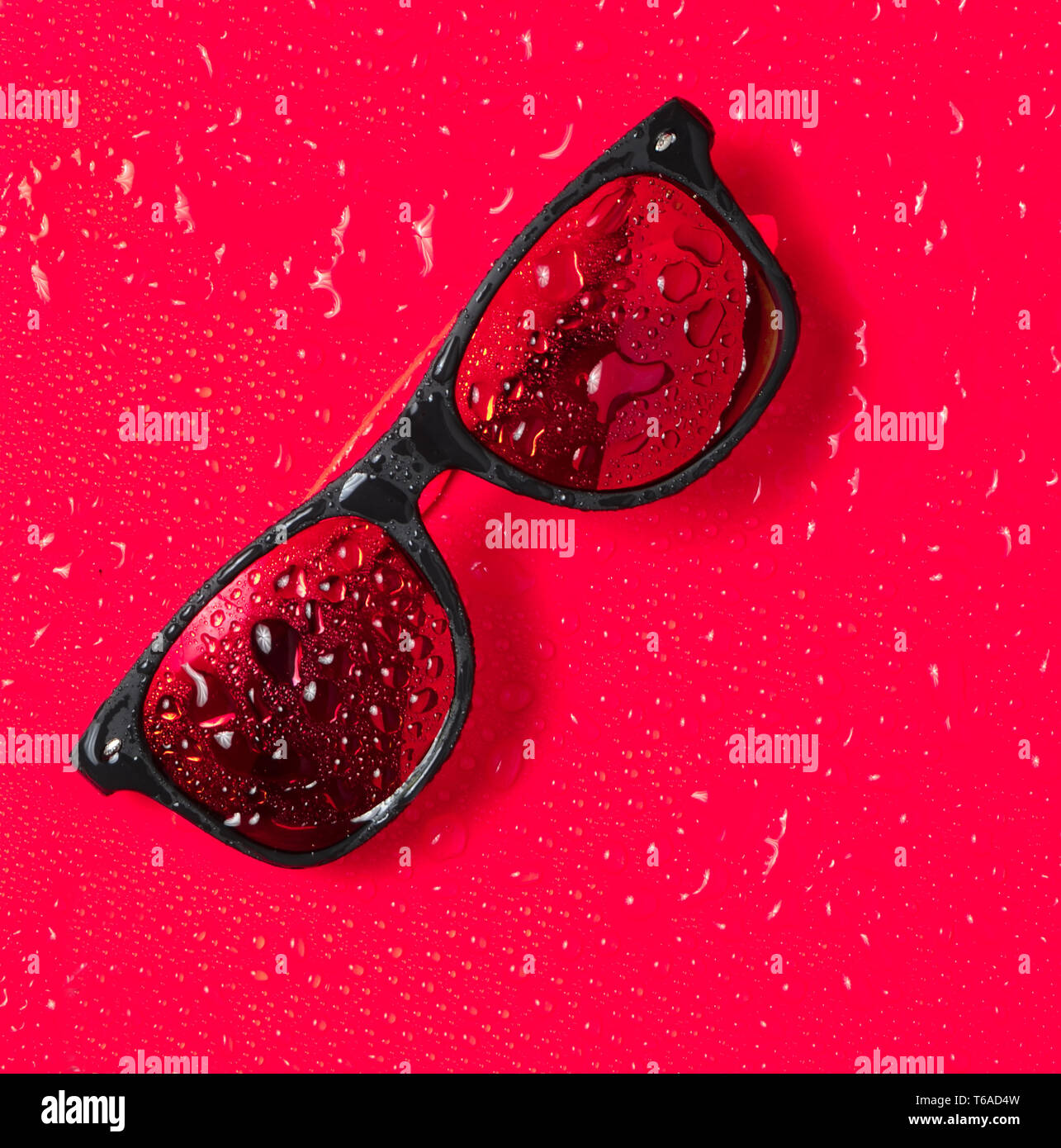 bright red sunglasses