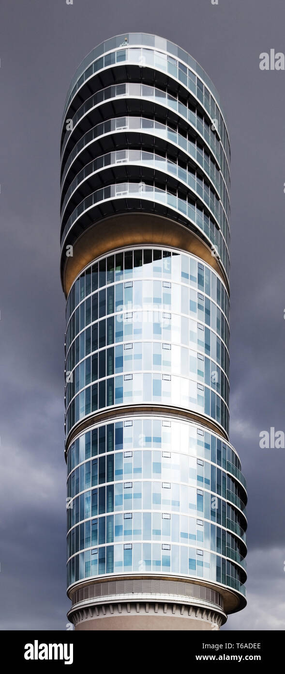 landmarked office tower Exenterhaus, Bochum, Ruhr Area, North Rhine-Westphalian, Germany, Europe Stock Photo
