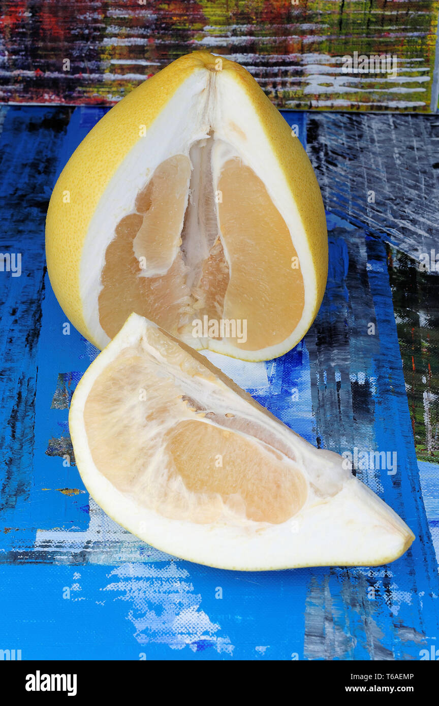 Honey pomelo (Citrus maxima, Citrus grandis Stock Photo Alamy